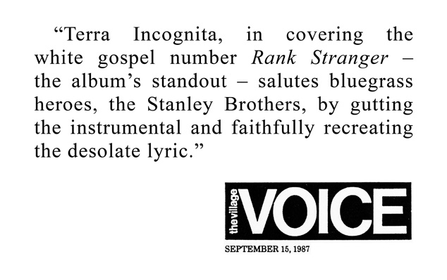 Terra Incognita 1984-1988 Village Voice